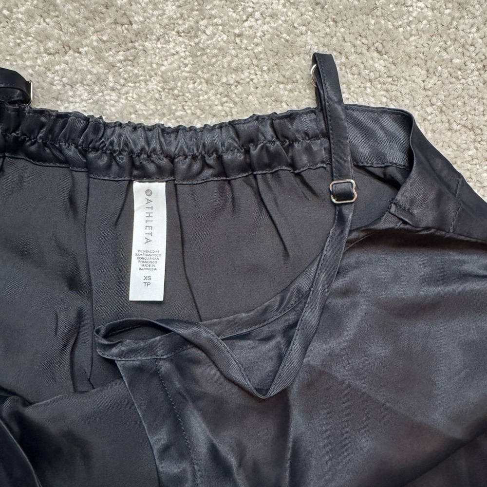 Athleta Cool Calm Slip Dress Size XS Black - Picture 5 of 10